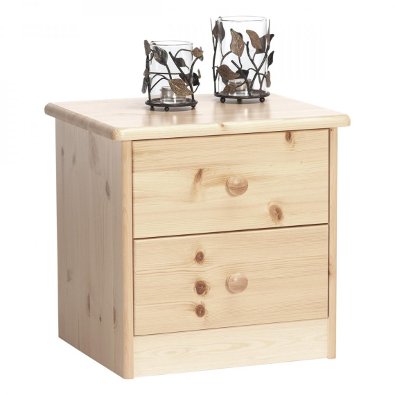 Noční stolek z masivu Mody 2S přírodní lak