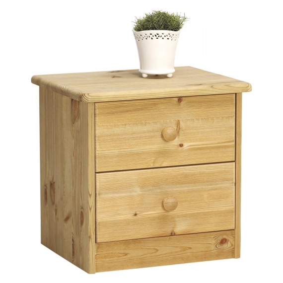 Noční stolek z masivu Mody 2S světlý lak