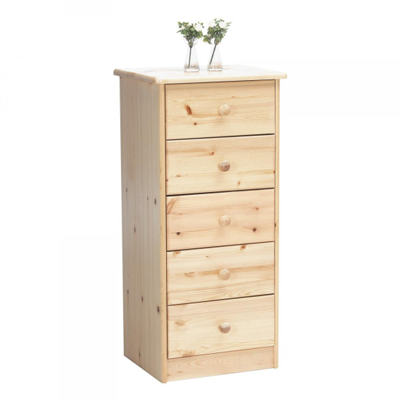 Komoda z masivu Mody 5S přírodní lak