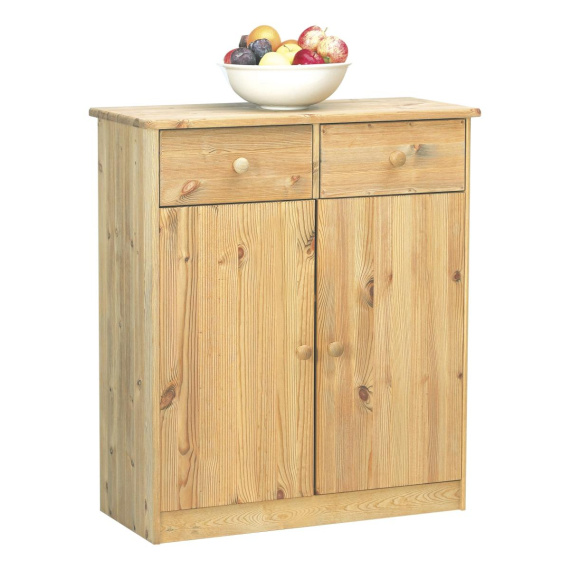 Komoda z masivu Mody 2D2S světlý lak