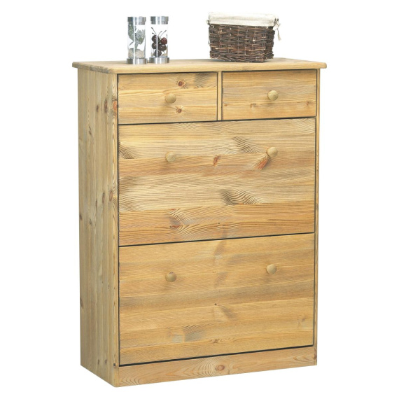 Botník z masivu Mody 2KL2S světlý lak