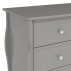 Komoda Baroneta 3S šedá