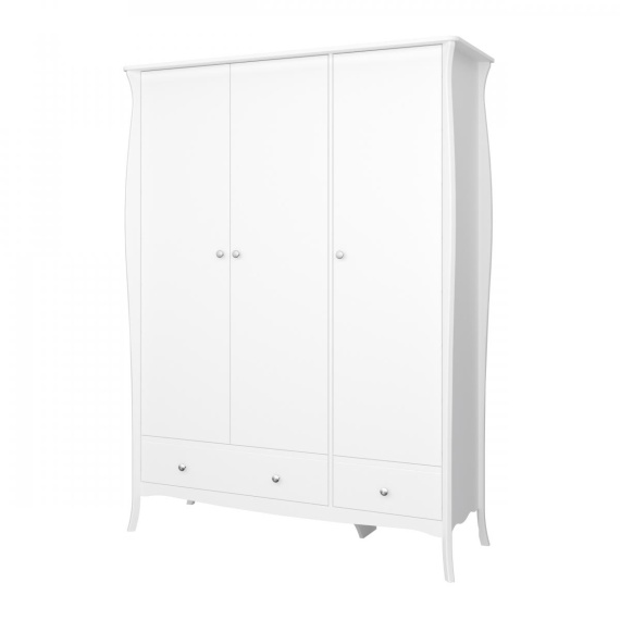 Šatní skříň Baroneta 3D2S bílý mat