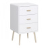 Noční stolek Miva 3S bílý mat