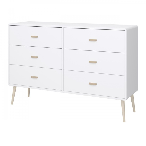 Komoda Miva 6S bílý mat
