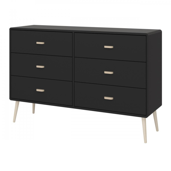 Komoda Miva 6S černý mat