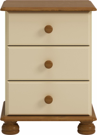 Komoda Rinat 3S hnědá/cream