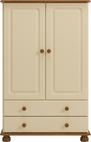 Šatní skříň Rinat 2D2S hnědá/cream