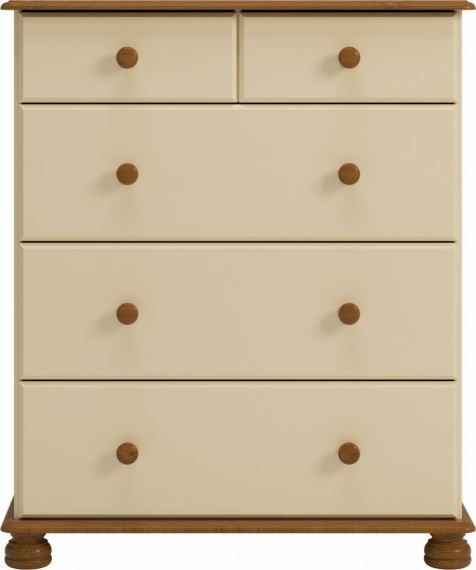 Komoda Rinat 2+3S hnědá/cream