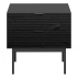 Noční stolek Sean černá/masiv černá