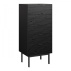 Komoda Sean 5S černá/masiv černá