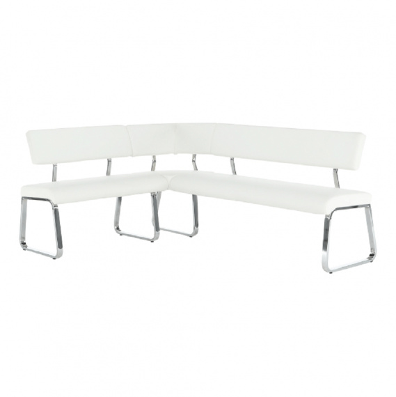 Lavice, ekokůže bílá, levá, VESATA TYP 1