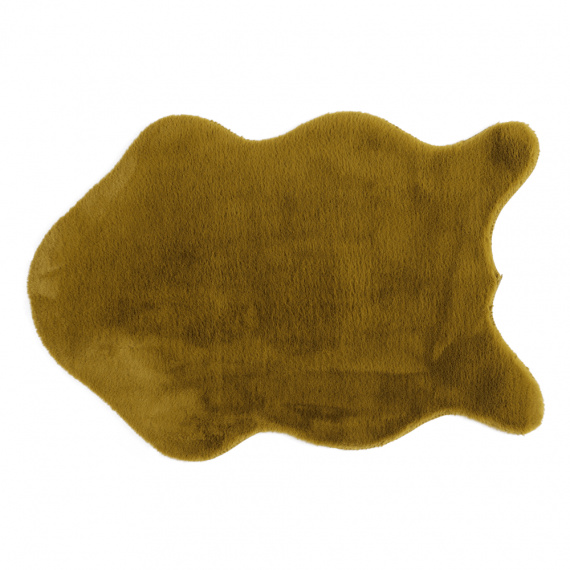 Umělá kožešina, zelená-greenery, 60x90, RABIT NEW TYP 8