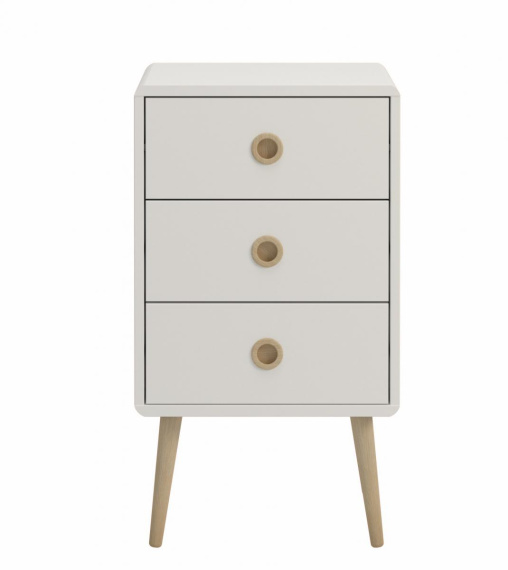 Noční stolek Soter 3S bílá