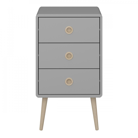 Noční stolek Soter 3S šedá