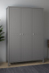 Šatní skříň Tuan 3D šedá