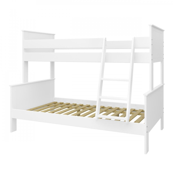 Postel patrová rodinná Albrim bílý mat