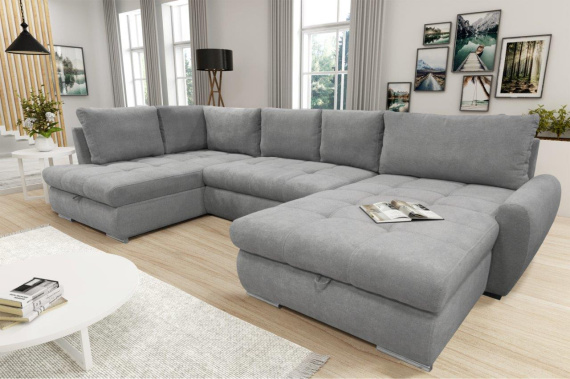 Sedací souprava Calista XL světle šedá