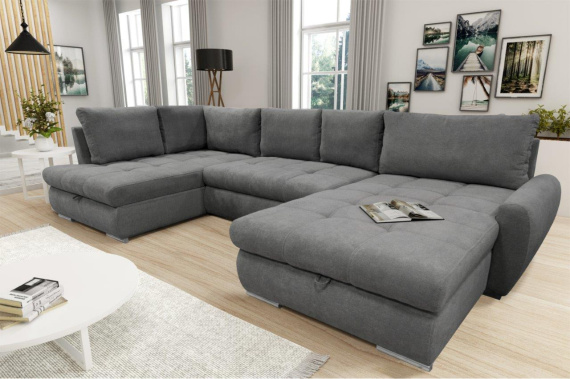 Sedací souprava Calista XL tmavě šedá