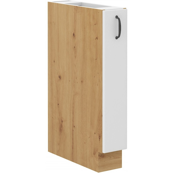 Kuchyňská skříňka Stipe 15 D CARGO BB bílá/dub artisan
