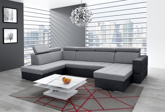 Sedací souprava Soft U P šedá