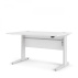 Výškově nastavitelný psací stůl Office 80400/382 bílá/bílá