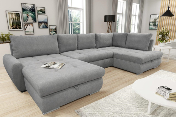 Sedací souprava Calista XL levá světle šedá