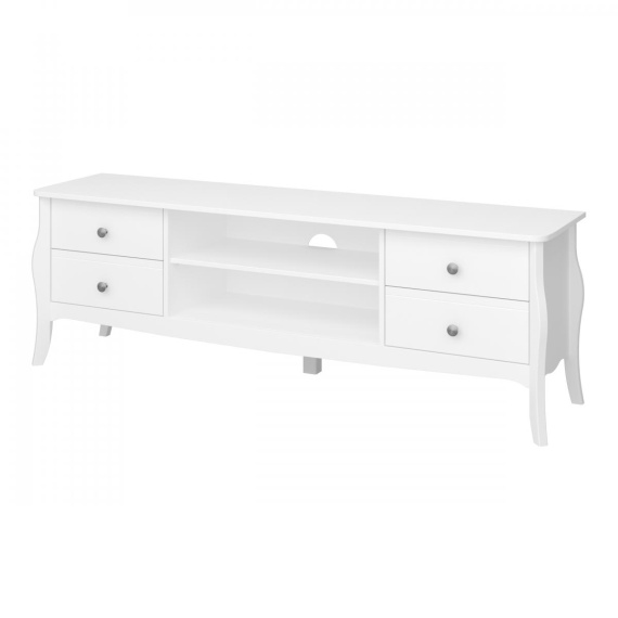 TV stolek Baroneta 4S bílý mat