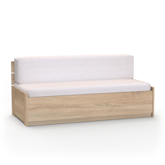 Rozkládací pohovka EDEN pro každodenní spaní - zadní 1 zvýšené čelo - vč. lamelového roštu