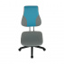 Otočná rostoucí židle, šedá / modrá, RANDAL