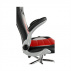 Kancelářské kreslo, ekokoža černá/červená, MARVIN NEW