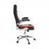 Kancelářské kreslo, ekokoža černá/červená, MARVIN NEW