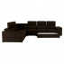 620/5000Sedací souprava, látka čokoládová, pravá, SEGORIA LUX