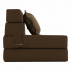 Rozkládací křeslo, hnědá, ZAFIR