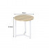 Příruční stolek, přírodní / bílá, CELINI