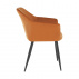 Křeslo, látka cihlová / černé nohy, ODOVEL