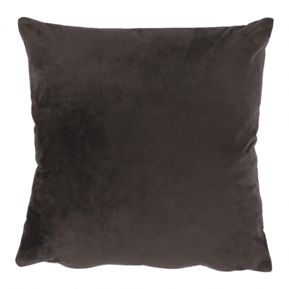 Polštář, sametová látka tmavohnědá, 45x45, ALITA TYP 7
