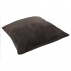 Polštář, sametová látka tmavohnědá, 45x45, ALITA TYP 7