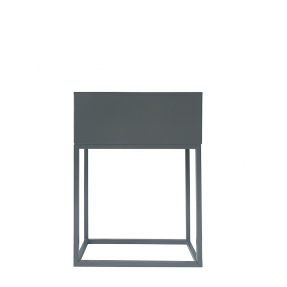 Multifunkční kovový květináč, tmavě šedá, INDIZE TYP 2