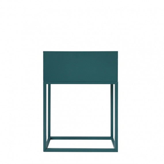 Multifunkční kovový květináč, tmavozelená, INDIZE TYP 2