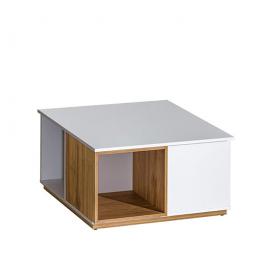 608/5000Konferenční stolek, ořech select / bílá, KNOX E13