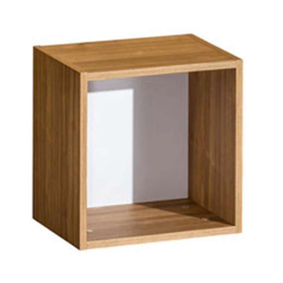 Závěsná police, ořech select / bílá, KNOX E15