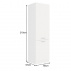 Vysoká skříňka, bílá, SPLIT 60 DK-210 2F