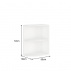 Spodní rohová skříňka, bílá, SPLIT 30 D ZAK BB