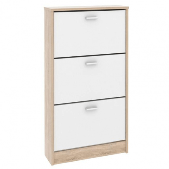 Botník, trojřadý, dub sonoma/bílá, MB BOTNÍK DA13