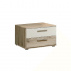 2 noční stolky, dub písková / bílá, VALERIA