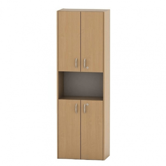 Policová skříňka s dvířky, buk, TEMPO ASISTENT NEW 003