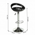 Barová židle, černá / chrom, DONGO NOVE