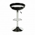Barová židle, černá / chrom, DONGO NOVE
