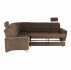 Rozkládací sedací souprava, hnědá látka, levá, SANTIAGO
